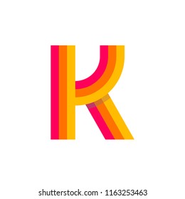 Modern Vector Logo Letter K. K Letter Design Vector