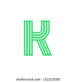 Modern Vector Logo Letter K. K Letter Design Vector