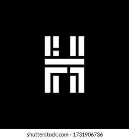 Modern Vector Logo Letter Lines H. H Line Letter Design Vector