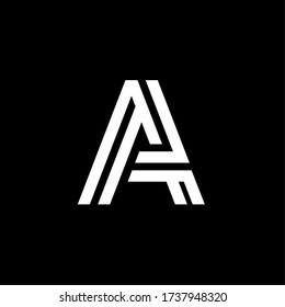 Modern Vector Logo Letter Lines A. A Line Letter Design Vector