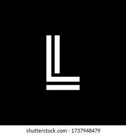 Modern Vector Logo Letter Lines L. L Line Letter Design Vector