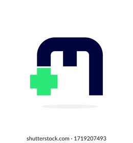 Modern Vector Logo Letter M. M Medical Doctor Letter Design Vector