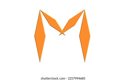 Modern Vector Logo Letter M Template,high resolution 3d ILLUSTRATION 