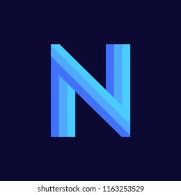 Modern Vector Logo Letter N. N Letter Design Vector