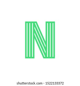 Modern Vector Logo Letter N. N Letter Design Vector