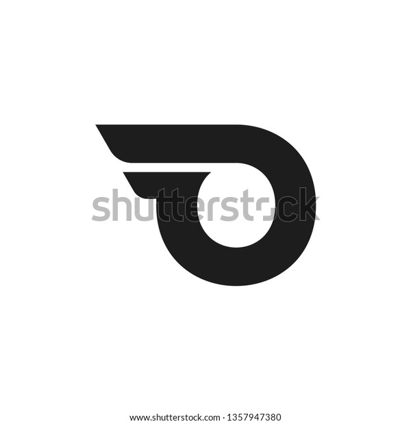 Modern Vector Logo Letter O. O Letter Design Vector\
Double Wing