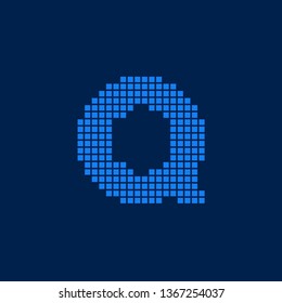 Modern Vector Logo Letter Q. Q Letter Design Vector Blocks Cubes