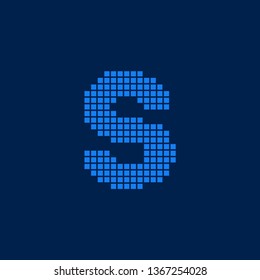 Modern Vector Logo Letter S. S Letter Design Vector Blocks Cubes