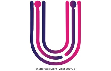 Modern Vector Logo Letter U. U Letter Design Vector