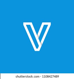 Modern Vector Logo Letter V. V Letter Design Vector