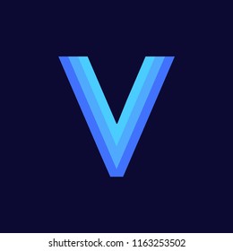 Modern Vector Logo Letter V. V Letter Design Vector