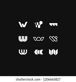 Modern Vector Logo Letter W. W Letter Design Vector Arrow