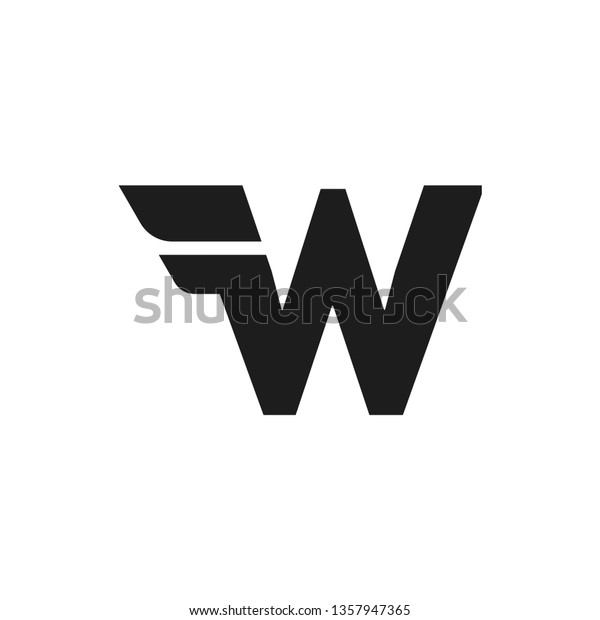 Modern Vector Logo Letter W. W Letter Design Vector\
Double Wing