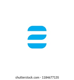 Modern Vector Logo Letter Z. Z Letter Design Vector Stripes With Rounded Corners