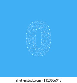 Modern Vector Logo Number 0. 0 Number Design Vector