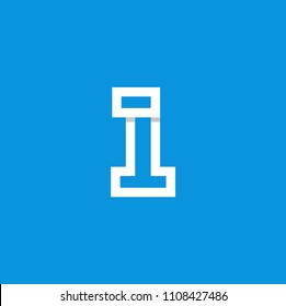 Modern Vector Logo Number 1. 1 Number Design Vector
