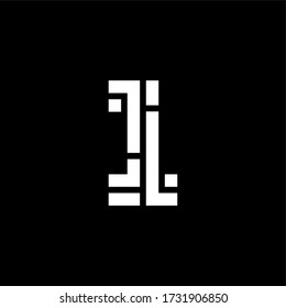 Modern Vector Logo Number Lines 1. 1 Line Number Design Vector