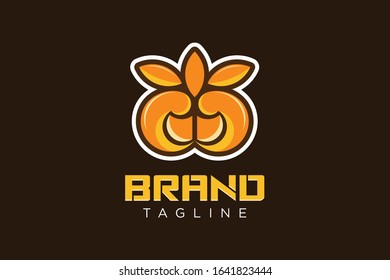 modern vector logo in the shape of flowers
