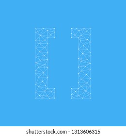 Modern Vector Logo Symbol []. Bracket Brackets Design Vector