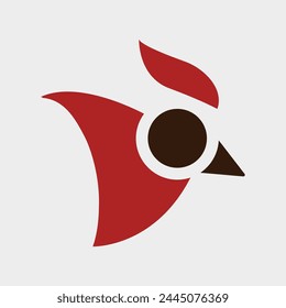 Modern vector logo template or icon of chicken head, rooster and cock.