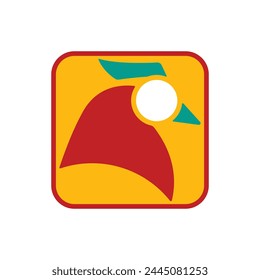Modern vector logo template or icon of chicken, rooster and cock head.