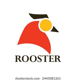 Modern vector logo template or icon of chicken, rooster and cock head.