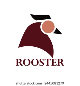 Modern vector logo template or icon of chicken, rooster and cock head.