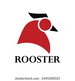Modern vector logo template or icon of chicken, rooster and cock head.
