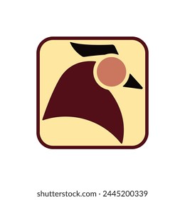 Modern vector logo template or icon of chicken, rooster and cock head.