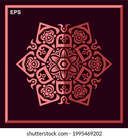 Modern vector mandala art design with a beautiful mix of colors, suitable for all advertising design needs, both for business card designs, banners, brochures and others. EPS format files