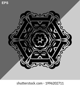 Diseño moderno de arte de mandala vectorial con una hermosa mezcla de colores, adecuado para todas las necesidades de diseño publicitario, tanto para diseños de tarjetas de visita, banners, folletos y otros. archivos de formato EPS
