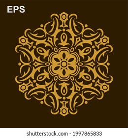 Modern vector mandala art design with a beautiful mix of colors, suitable for all advertising design needs, both for business card designs, banners, brochures and others. EPS format files