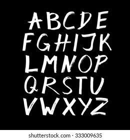 Modern Vector Marker Alphabet. 