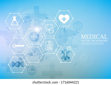 modern vector medical concept.technology medical wallpaper.