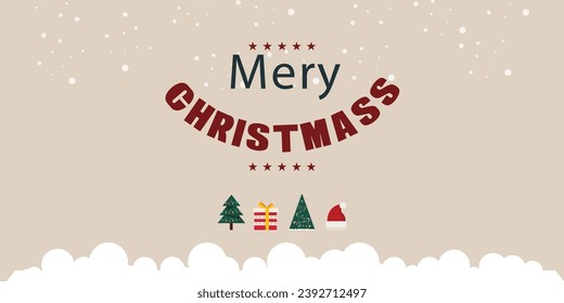 Diseño de plantillas de banner web de navidad para vectores modernos