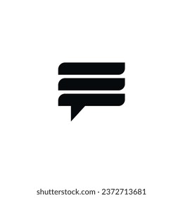 Modern vector message icon design template