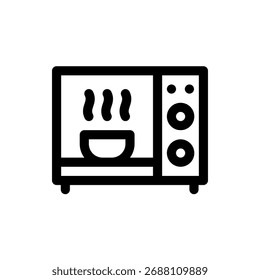 Vetor moderno de um micro-ondas, ótimo para cozinha e casa