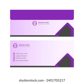 modern vector minimal envelope design template