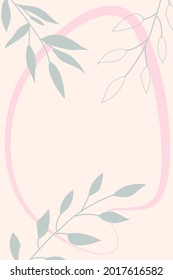 Modern vector minimalist illustration in boho style for invitations, greeting cards, posters, banners, brochures.