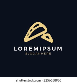 Modern vector minimalist letter a monogram logo design, Creative a logo, A letter logo template