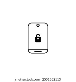 A modern vector mobile phone icon, ideal for app designs, tech branding, communication visuals, and creative digital projects.