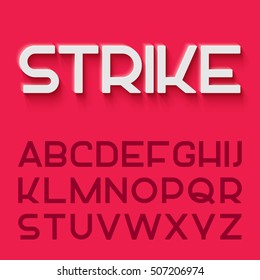Modern vector monoline font. Great for printing materials desing, such as flyers, posters or different labels. Latin alphabet from A to Z.
