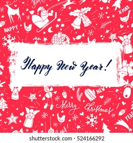 Modern vector New Year card or party design