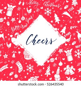 Modern vector New Year card or party design