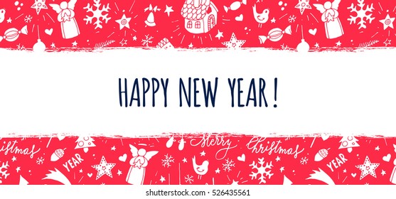 Modern vector New Year card or party design
