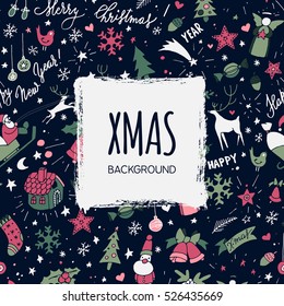 Modern vector New Year card or party design