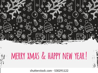 Modern vector New Year card or party design