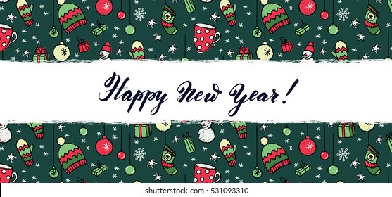 Modern vector New Year card or party design