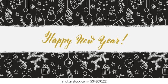 Modern vector New Year card or party design