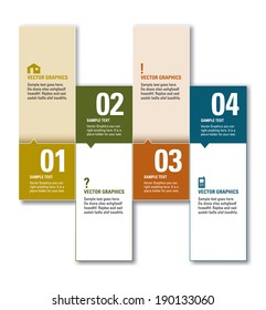 Modern Vector Numbered Banners. Graphic or Website Layout. Eps10.